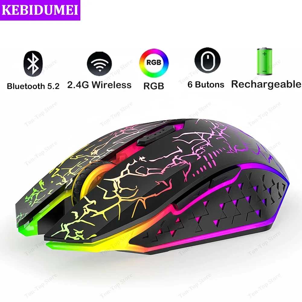 Auto Mouse Mover - Bluetooth 5.2 mouse rgb 2.4g mouse