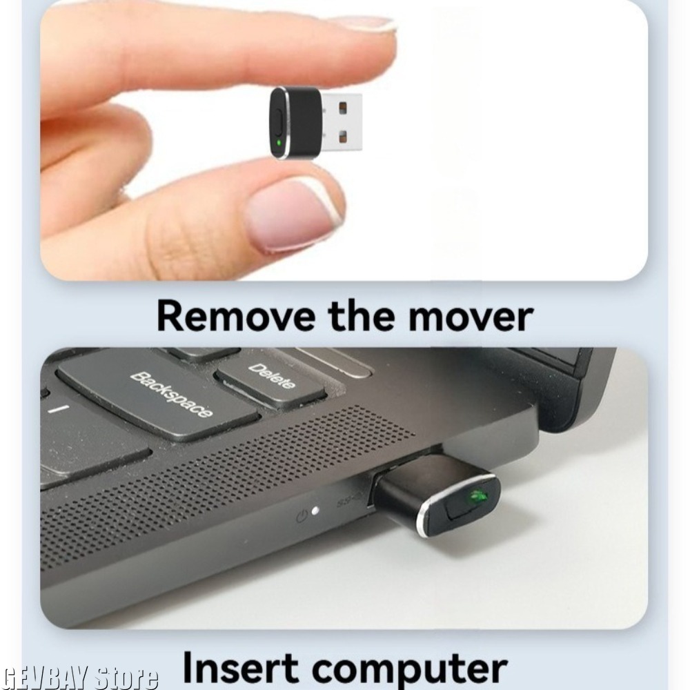 Auto Mouse Mover - Mini Mouse USB Jiggler Indetectável com