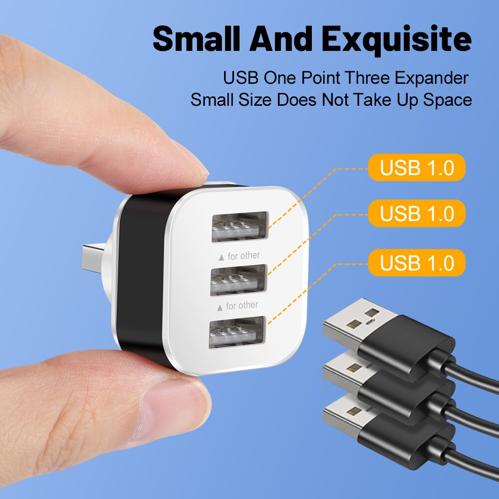 Adaptador USB com 3 Portas, US - Electronics Gadgets For Car avaliação e preço