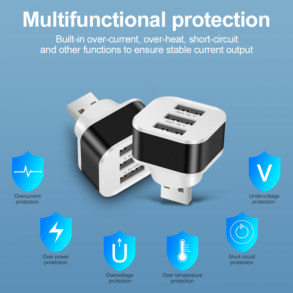 3 portas usb slots adaptador e - Electronics Gadgets For Car avaliação e preço
