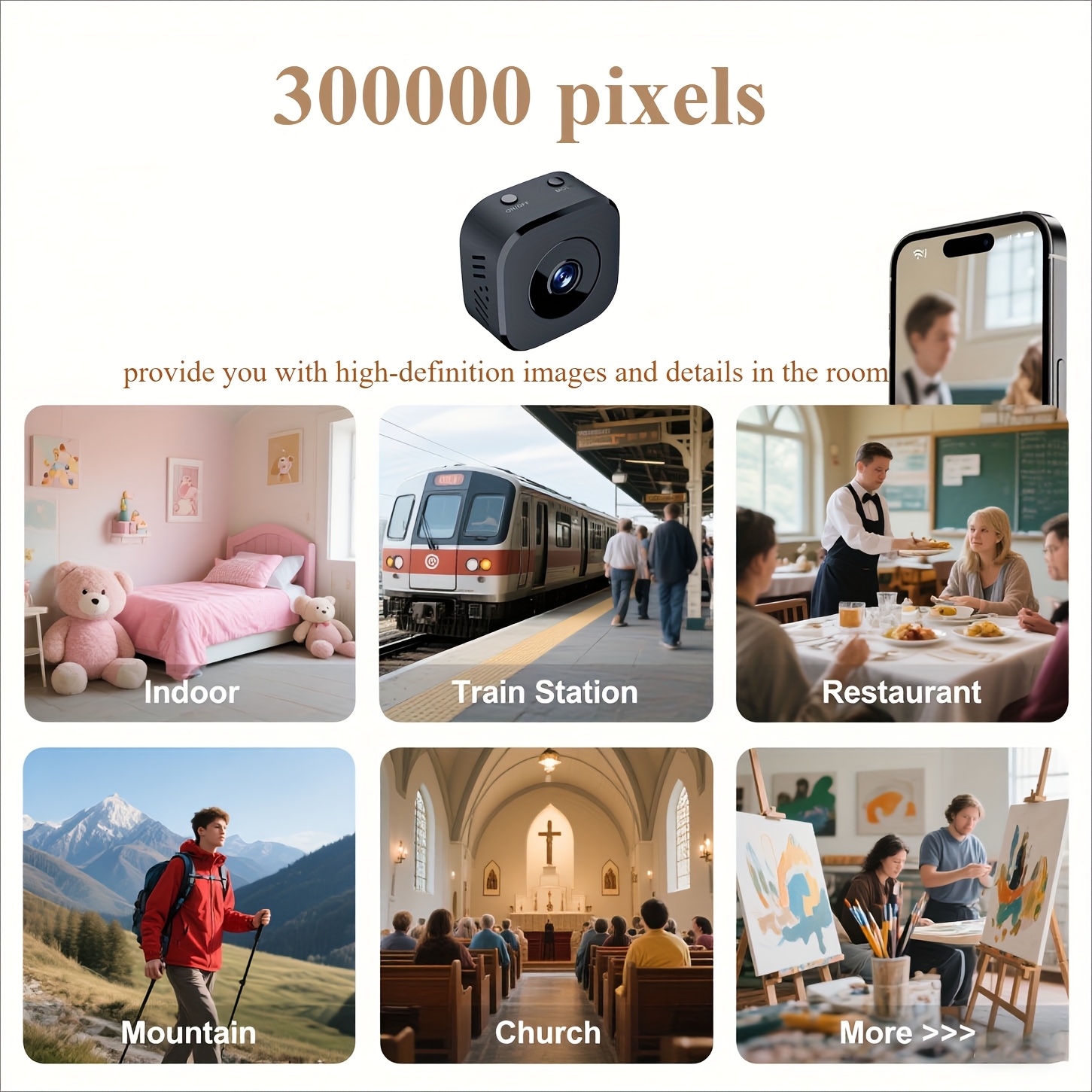 1080p hd mini câmera wi-fi seg - Compact Camera Mirrorless avaliação e preço